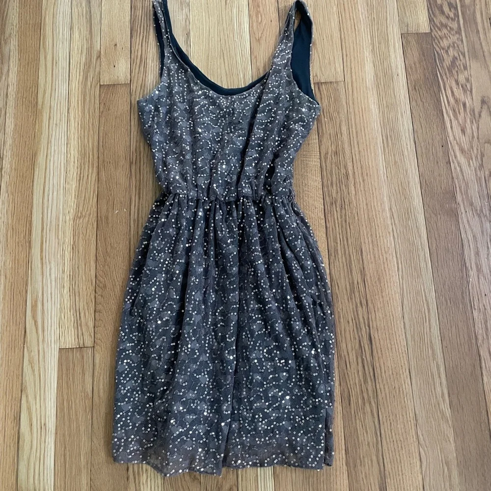 LF vintage brand Love brown sequin dress drop waist - Picture 2 of 2